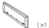 JVC KD-R472 - Liste des pièces pour l'installation - 2