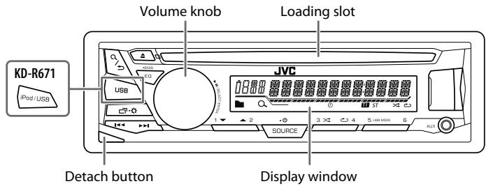 JVC KD-R472 - Faceplate - 1