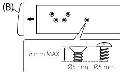JVC KD-R472 - Lors d'une installation sans manchon de montage - 1