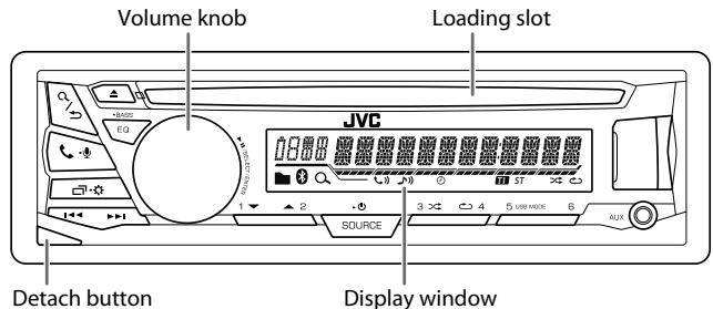 JVC KD-R771BT - Faceplate - 1