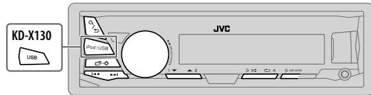 JVC KD-X130 - Source selectiontable: - 1