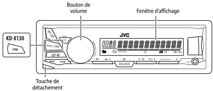 JVC KD-X130 - Façade - 1