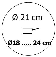 BRANDT TI315BS1 - Utilisez les zones de cuisson en fonction des récipients(suivant modele) - 1
