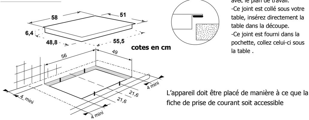 BRANDT TI315BS1 - Installez votre table en toute sécurité - 1