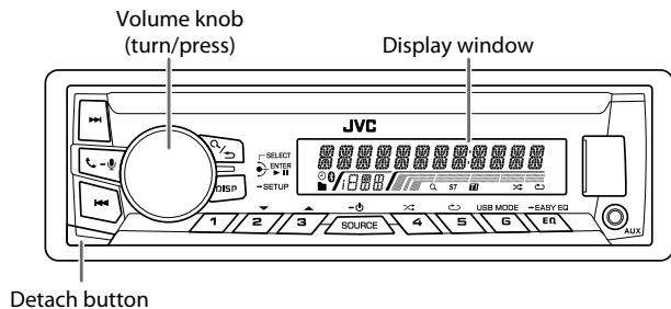 JVC KD-X320BT - Faceplate - 1