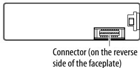JVC KD-X330BT - Cleaning the connector - 1