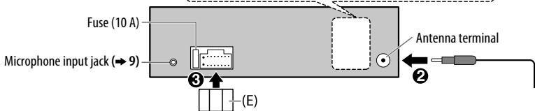 JVC KD-X330BT - Wiring connection (for KD-X330BT) - 6