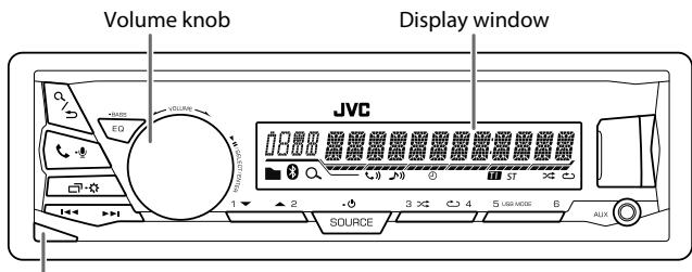 JVC KD-X330BT - Faceplate - 1
