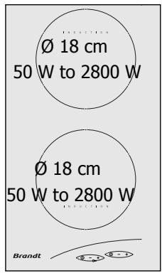 Ø 18 cm 50 W to 2800 W Ø 18 cm 50 W to 2800 W Brandt