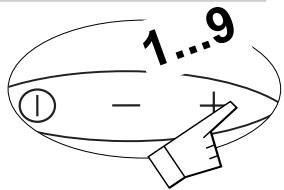 1...9 ① - +