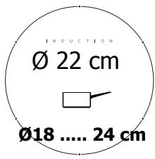 INDUCTION Ø 22 cm Ø18 ..... 24 cm