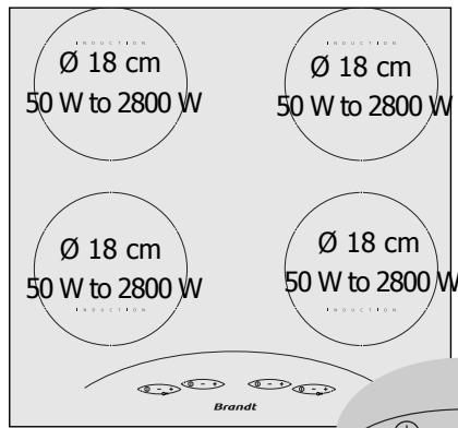 Ø 18 cm 50 W to 2800 W Ø 18 cm 50 W to 2800 W Ø 18 cm 50 W to 2800 W Ø 18 cm 50 W to 2800 W Brandt