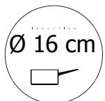 BRANDT TI212BT1 - Denne 28 cm store kogezone - 3