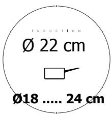 INDUCTION Ø 22 cm Ø18 ..... 24 cm