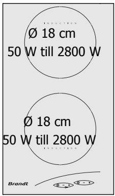 Ø 18 cm 50 W till 2800 W Ø 18 cm 50 W till 2800 W INNOUCTION Brandt