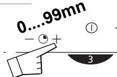 BRANDT TI302BS1 - Setting the timer* - 1