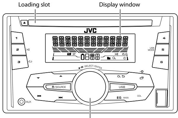 JVC KW-R520 - Faceplate - 1