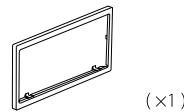 JVC KW-R520 - Teileliste für den Einbau - 1