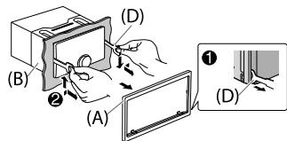 JVC KW-R920BT - How to remove the unit - 1