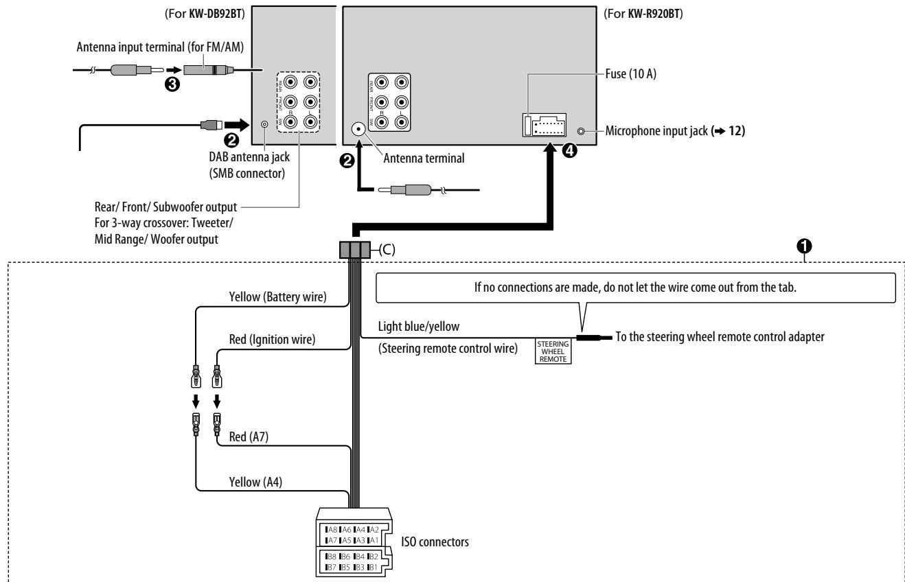 JVC KW-R920BT - Wiring connection - 1