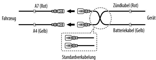 JVC KW-R920BT - Anschluss des ISO-Anschlusses an manche VW/Audi oder Opel (Vauxhall) Automobile - 1