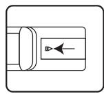 JVC LT-24HD7WU - Installation des piles dans la télécommande - 3