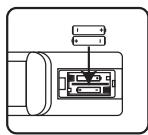 JVC LT-24HD7WU - De batterijen in de afstandsbediening installeren - 2