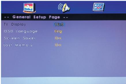 JVC LT-24HD7WU - Page générale des réglages - 1