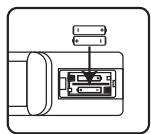 JVC LT-24HD7WU - Remote Control Battery Installation - 2