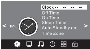 JVC LT-24HD7WU - 4.MENU DE LA HORA - 1