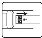JVC LT-24HD7WU - De batterijen in de afstandsbediening installeren - 1
