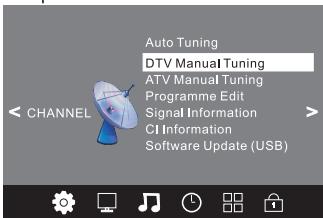 JVC LT-24HD7WU - DTV handmatig afstemmen (DVB-T) - 1