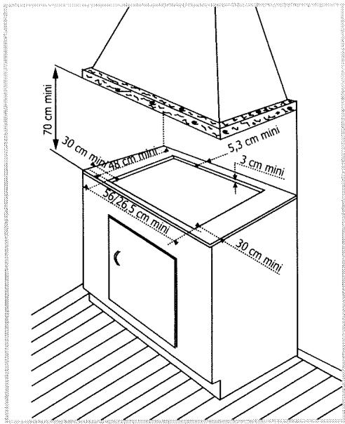 BRANDT TG210WF1 - Conseils d'encastrement (suite) - 1