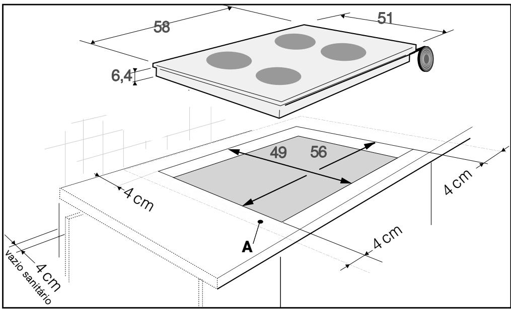 BRANDT TV621BT1 - / INSTALLACION DA PLACA DE COZINHA - 1