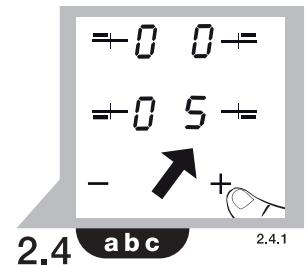 -0 0= =-0 5= - ↑ + 2.4 abc 2.4.1