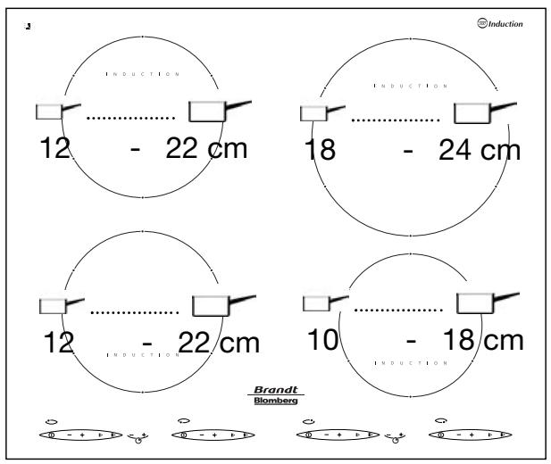 INDUCTION 12 - 22 cm INDUCTION 18 - 24 cm INDUCTION 12 - 22 cm 10 - 18 cm INDUCTION Brandt Blomberg