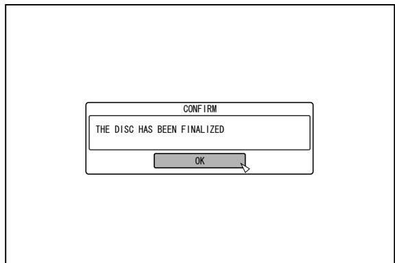 JVC SR-HD2500EU - Select "FINALIZE", and press the [OK] button - 2
