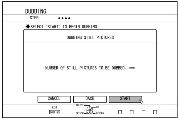 JVC SR-HD2500EU - Select "START", and press the [OK] button - 1