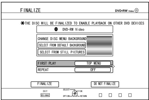 JVC SR-HD2500EU - Setting the top menu items - 1
