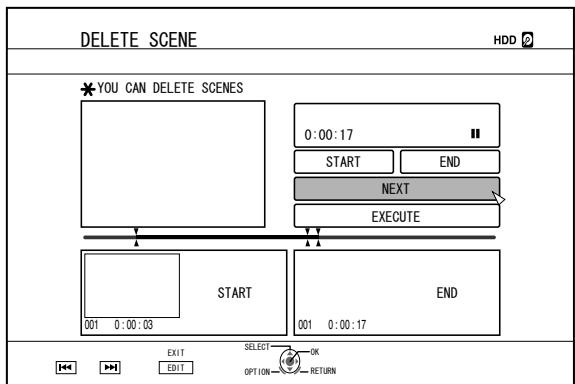 JVC SR-HD2500EU - Edit the delete scene section - 3