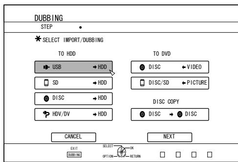 JVC SR-HD2500EU - Press the [DUBBING] button on the remote control unit - 1