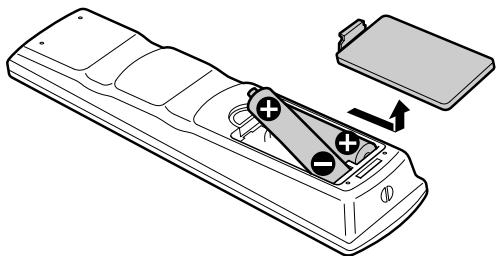 JVC SR-HD2500EU - Change batteries for the remote control - 1