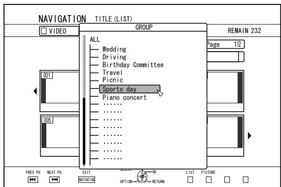 JVC SR-HD2500EU - Displaying a group/folder - 1