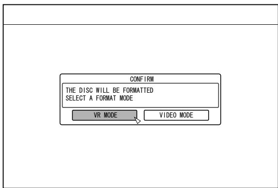 JVC SR-HD2500EU - Select "FORMAT" from "BD/DVD" - 1