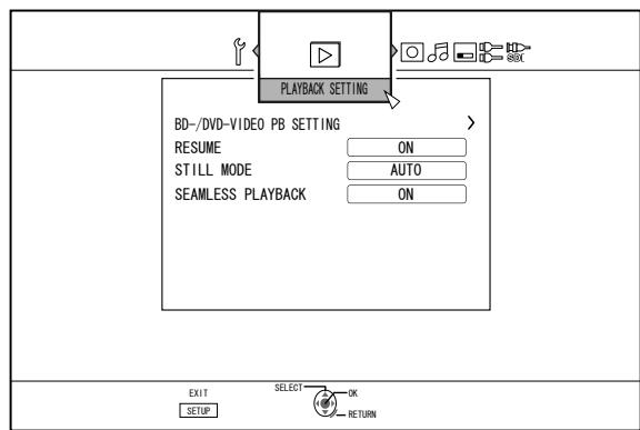 JVC SR-HD2500EU - PLAYBACK SETTING - 1
