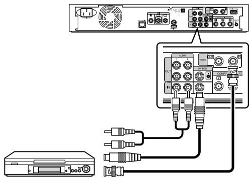JVC SR-HD2500EU - Connecting a video deck or other equipment (recording using this unit) - 1