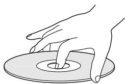 JVC SR-HD2500EU - Correct way to hold a disc - 1
