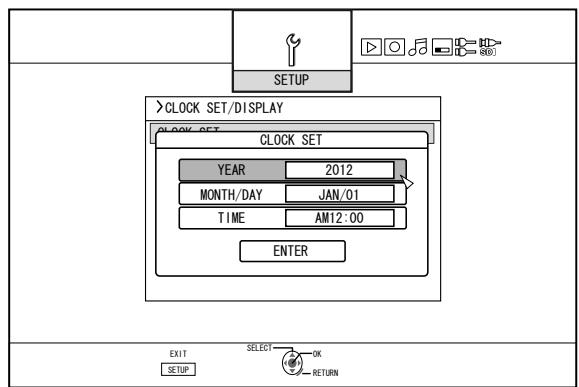 JVC SR-HD2500EU - Setting the date/time - 4