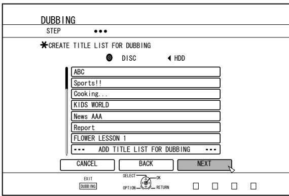 JVC SR-HD2500EU - Select "NEXT", and press the [OK] button - 1
