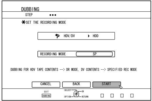 JVC SR-HD2500EU - Importing Data from an i.LINK-compatible Device to the HDD (Continued) - 1